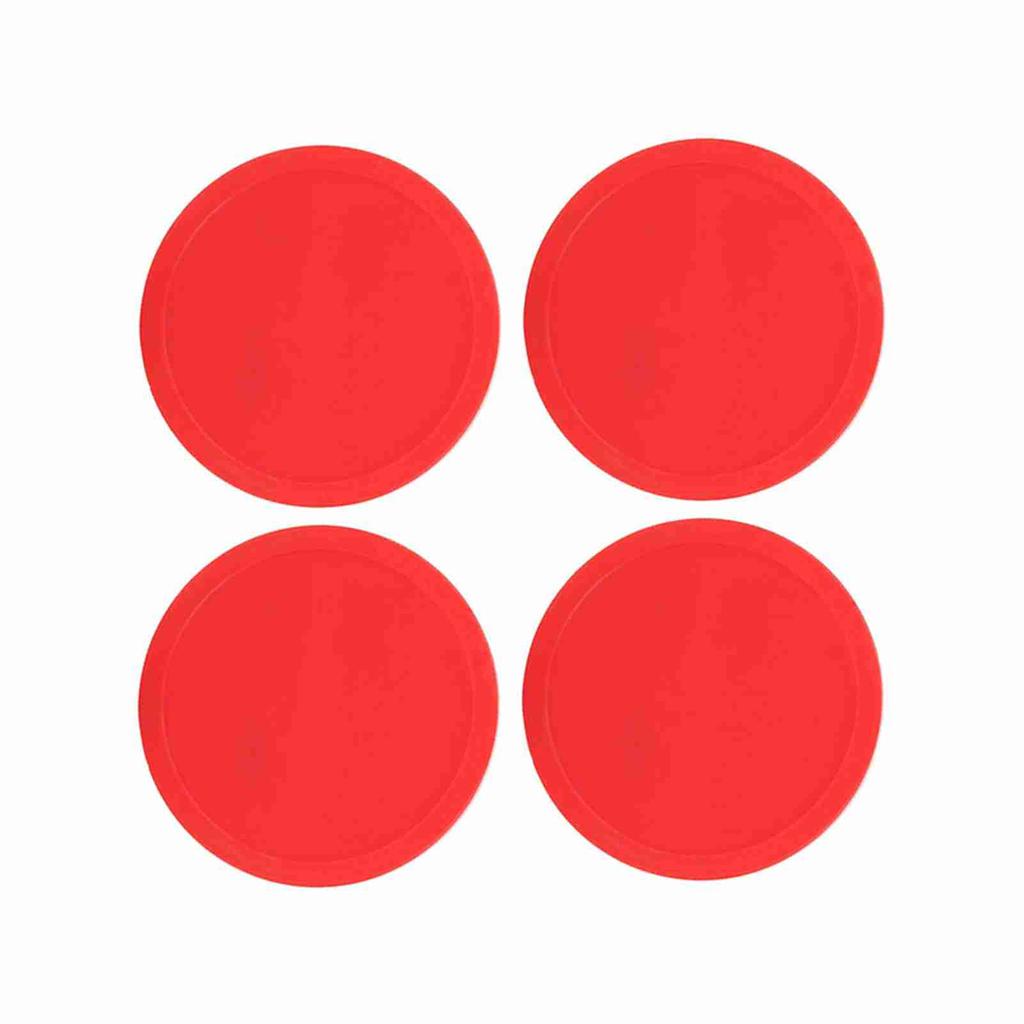 4 Pcs Plastic Air Ice Hockey Pucks Piece Replaceable for Tables Game Equipment(L)