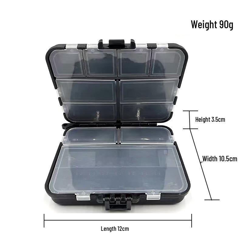 Tragbare Mehrzweck-Angelkasten mit Haken, Schnüren und Ködern