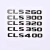 AASV1 3D gloss black silver ABS Fit for Mercedes-Benz new letter CLS260 CLS300 CLS320 CLS350 CLS400 digital sticker rear badge