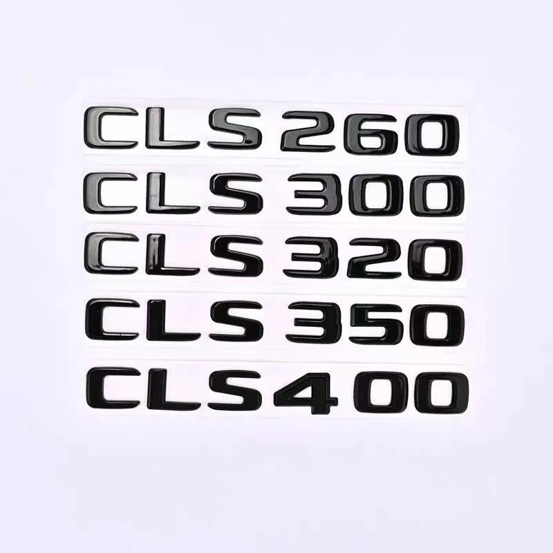 AASV1 3D gloss black silver ABS Fit for Mercedes-Benz new letter CLS260 CLS300 CLS320 CLS350 CLS400 digital sticker rear badge