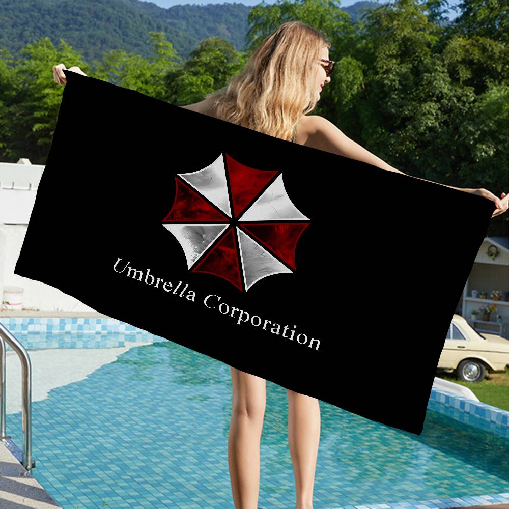 R-Resident Evil Games Microfiber Blanket Quick Drying Beach Towels Oversized Printing Super Absorbent Pool Towel Blanket