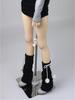 HAMRETHYPPZ 14 16 13 BJD Kugelgelenkpuppenkleid, Puppenkostüm, Puppen-Hausmädchen-Outfit, Süße und Sexy Schwarze Pelzkugel-Strümpfe für BJD-Puppen, Entzückend und