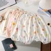 Summer Thin Kids Pants Baby Mosquito Net Trousers Unisex Breathable Printed Sleepwear Toddler Casual Loose Harem Home Pants