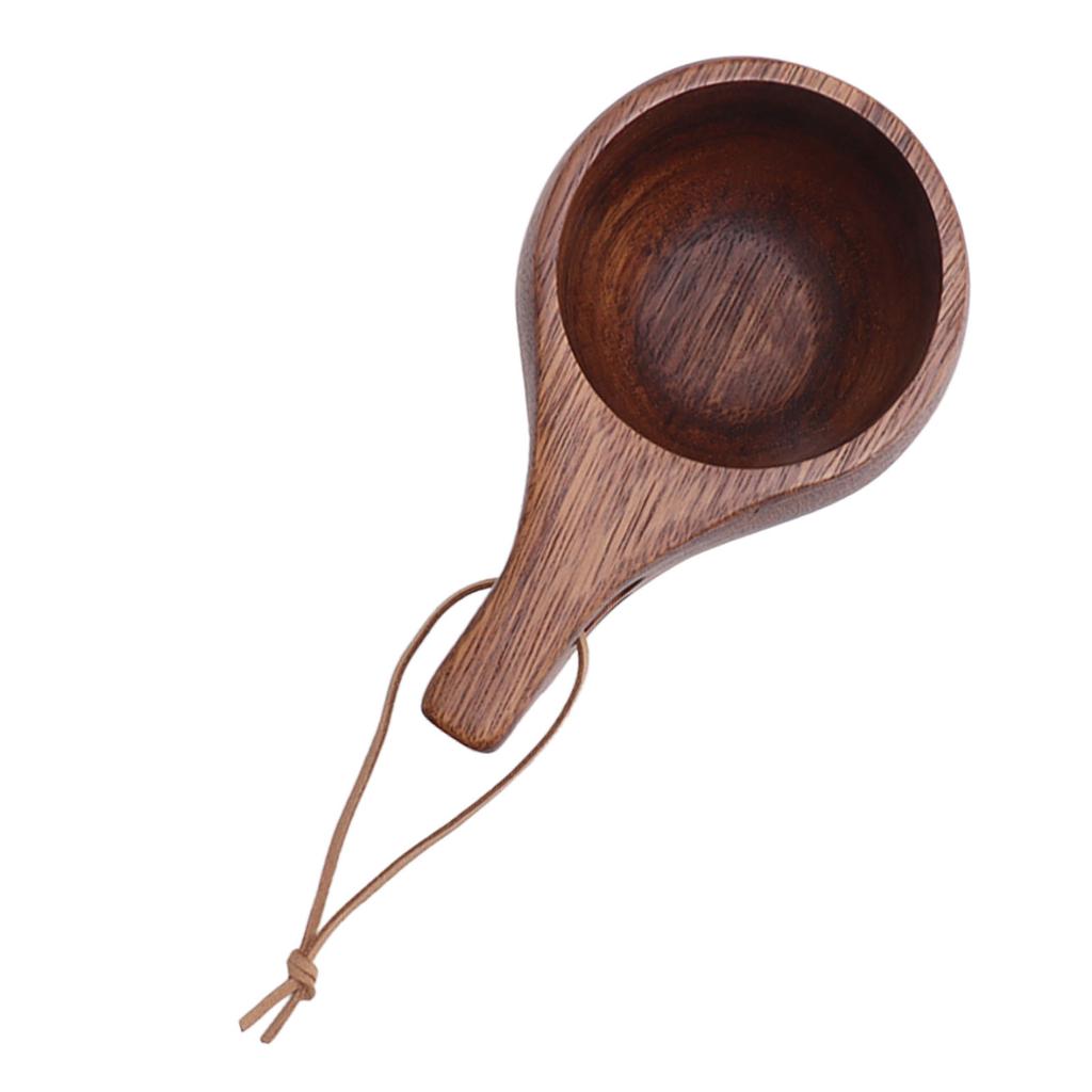 Wooden Cup Tea Mug Portable Hand Carving Natural Drinking Cup Wood Coffee Mug for Home Restaurant Camping