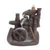 Purple Clay Backflow Incense Burner for a Calming and Relaxing Atmosphere Lucky Feng Shui for Home Decoration (Without Incense)