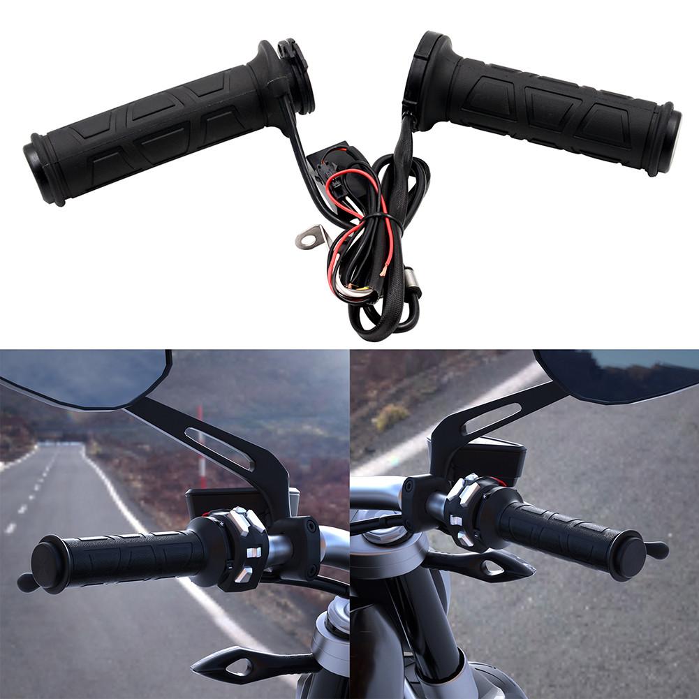 Motorcycle Handlebar Accessories Adjustable Electric Hot Heated Grips Handle Handlebar Warmer Motors