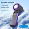 Portable Foldable Neck Fan with Digital Display & Stepless Speed