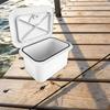 Marine Deck Storage Box Container White Lockable Built in Waterproof Lightweight Fishing Tackle Box Boat Hatch Cover