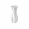 Thickened Plastic Vase, Cream CeramicLook, Modern Minimalist, Water Storage, Home Decor L White
