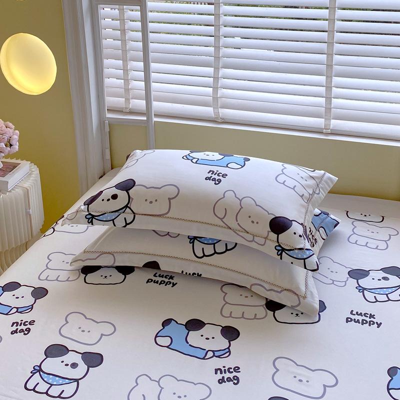 2pcs New Style Small Floral Small Fresh Ins Style Floral Washed Pillowcases One Pair Household Pillowcases