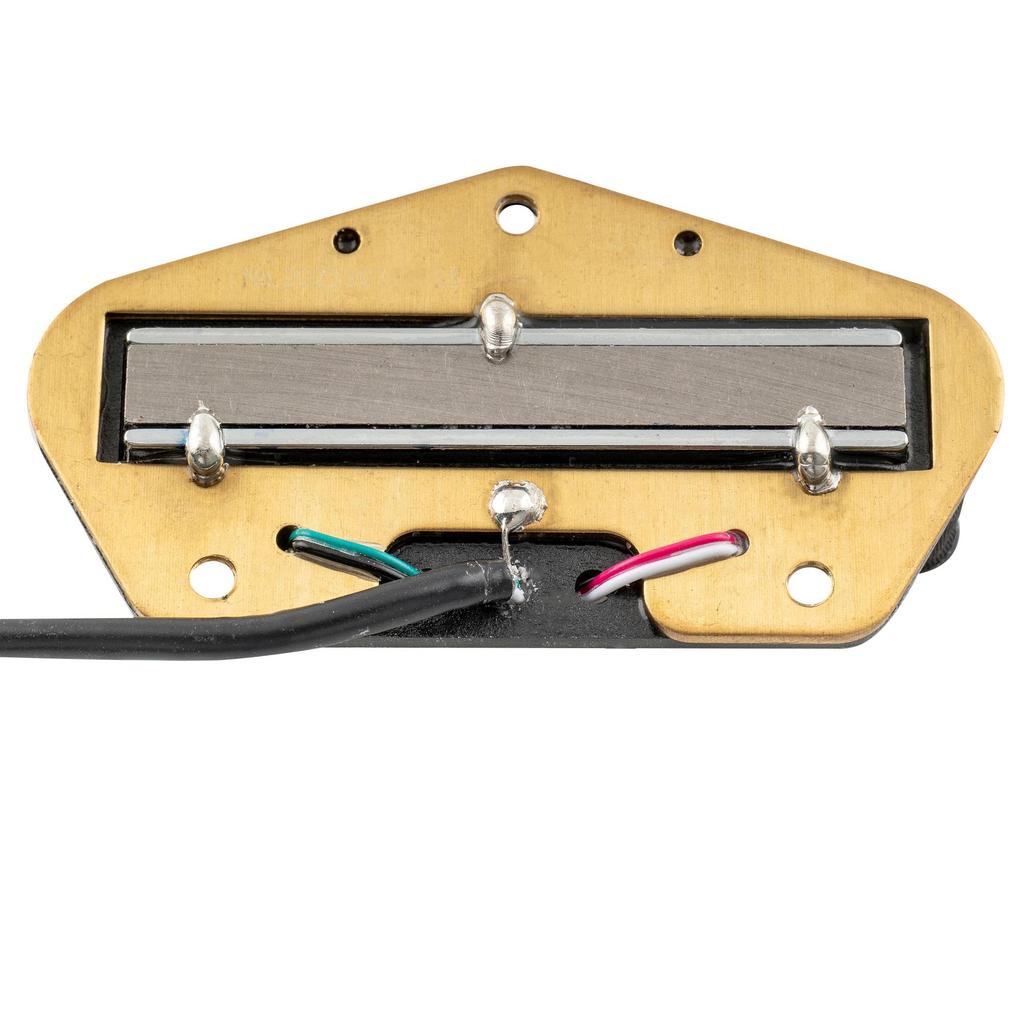 Musiclily Pro Alnico 5 Humbucker Bridge for Telecaster Electric Black TL-DPMA Single-Size Pickup, 9.2K Gold, Guitars,