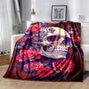 1pc Skull and Roses Blanket Soft and Cozy Home Decor Gift for and | Seasonal Universal Throw .K081