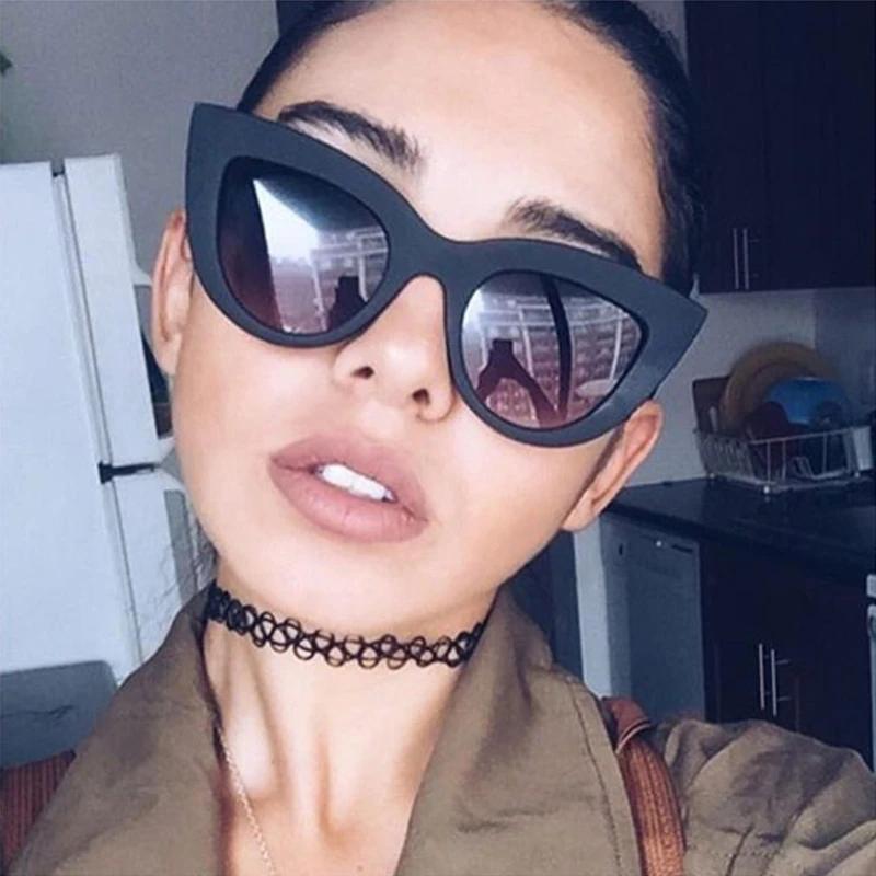 Neue Retro Cat Eye Trendige Süße Coole Damen Sonnenbrille Ins Style Urlaubs Party Alltagsmode Brille