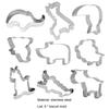 9Pcs Cookie Cutter Cute Animal Shape Reusable Easy To Clean Quick Demoulding BPA Free Make Cookies Stainless