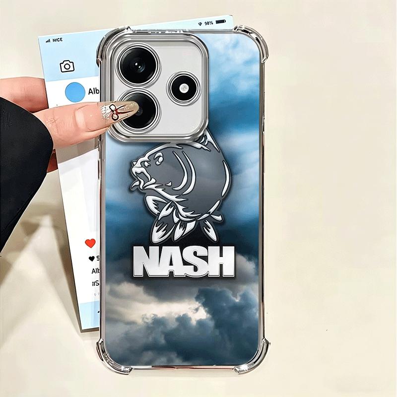 Nash Fishing Fish Mark Soft Phone Case For Xiaomi Poco X7 X8 Pro Max X6 X5 X3 F8 Ultra F7 M8 M7 M5S Redmi 15C 15A 15 14C 13C 12C