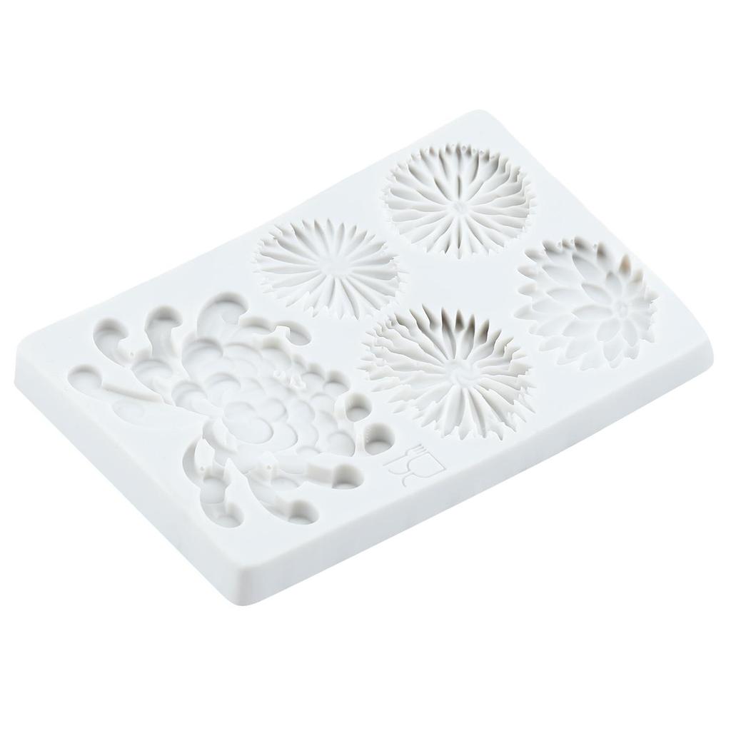 Chrysanthemum Flower Silicone Mold Daisy Flower Fondant Molds Cake Decorating Tools Theme Cake Dessert Decorated Chocolate Candy Mold