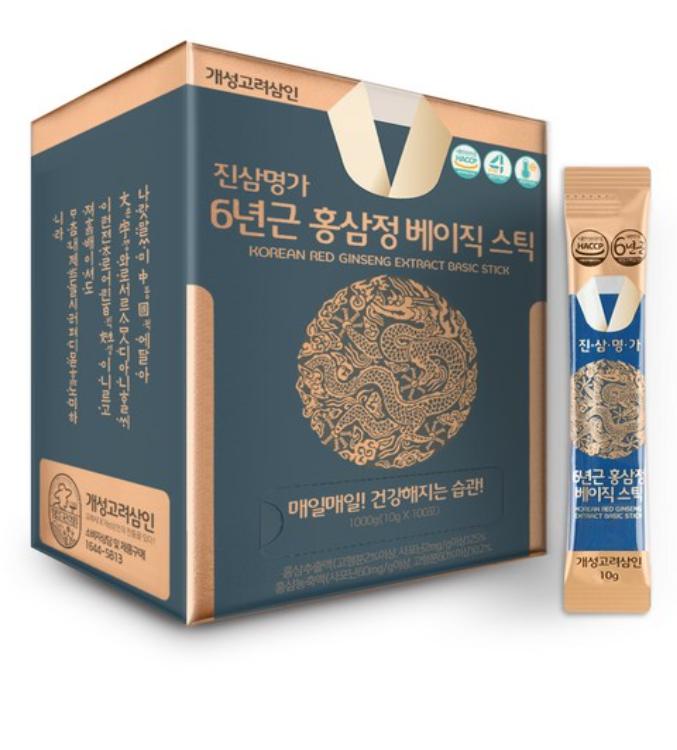 

Kaesung Goryeo Samin JinSamMyungGa 6-Year Red Ginseng Stick – Premium Korean Ginseng 100p