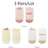 3/5 Pairs Baby Anti-Slip Socks Cartoon Newborn Socks Mesh Thin Children'S Socks Comfort Wear Non-Slip Baby Socks