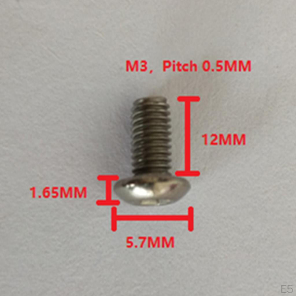10x Metric Threaded M3 Hex Socket Head Screw 6mm/8mm/10/12/15mm