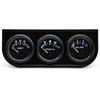 Durability ABS Triple Gauge with Anti Vibration Design for Car Voltage Water Temp Oil Pressure Monitoring Reliability