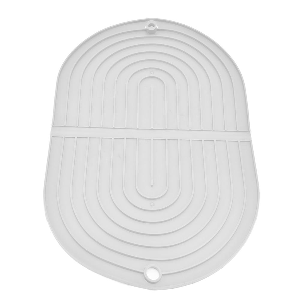 Multifunctional Dish Drying Mat Foldable Dish Drying Pad Heat Insulation Cup Pot Mat for KitchenWhite