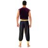 Herren Arabischer Prinz Kostüm Kurzarmweste mit Gürtel Pluderhose Rollenspiel Halloween Kostümball Outfit