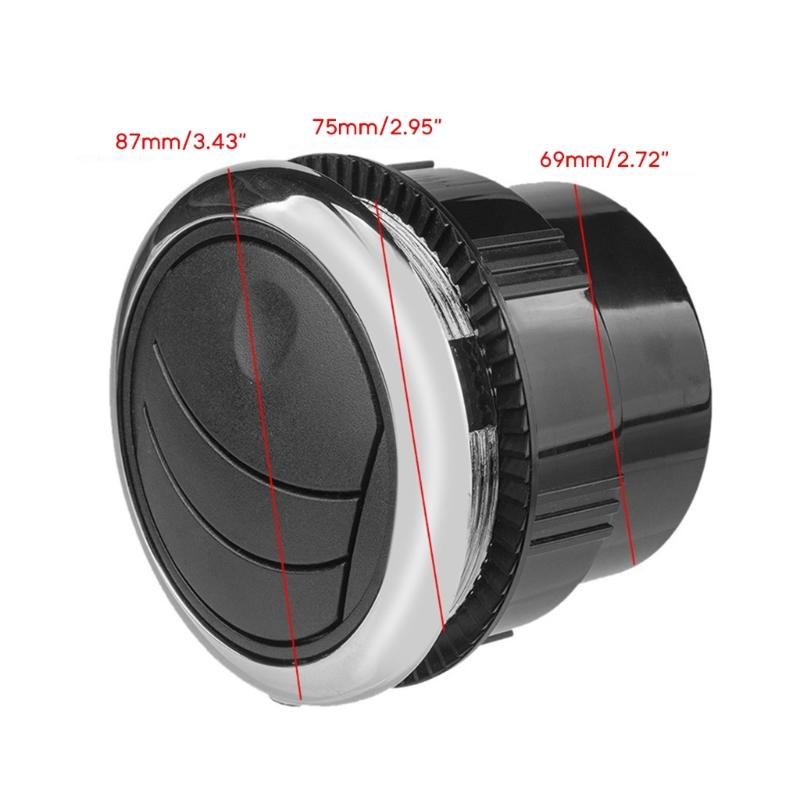 Universell rund luftventil för husbil, buss, båt, yacht, bil, luftkonditionering