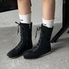 Boxing Boots 25 Autumn and Winter New Light Training Versatile Retro Inner Height Increase Inner and Outer Top Layer Versatile Short Boots Thin Boots
