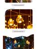 Outdoor Solar Starry Ice Ball Curtain Lights for B&B, Gazebos, Courtyards, and Balconies