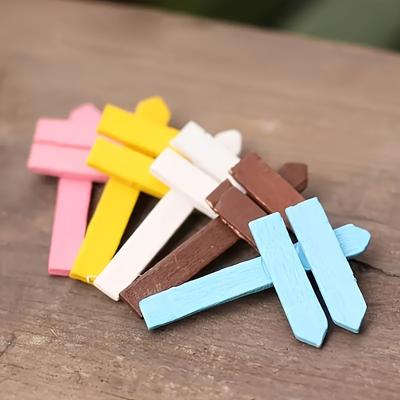 Mini Wooden Fence Craft Garden Decorations, Mini Wooden Signs, Miniature Decorations, Succulent Plant Decorations, Miniature Landscape Bonsai