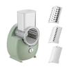Electric Cheese Graters 3 in 1 Rotary Grater for Onion Potato Burger Patties Green