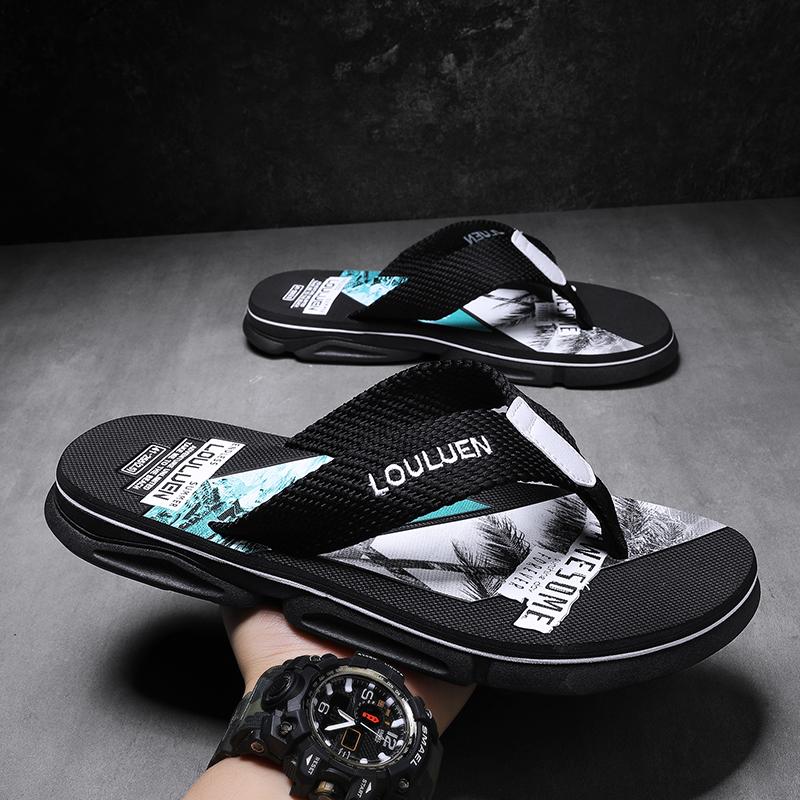 

Высококачественные мужские тапочки, хит продаж, шлепанцы, летние пляжные тапочки, мужские модные дышащие повседневные мужские тапочки Chanclas Hombre 39 чёрный