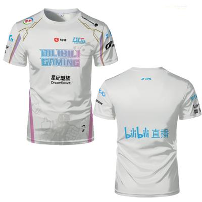 2024 League Of Legends BLG Uniform Jersey E-sports T Shirts LPL Fans ESports Game Support T-shirts Unisex Short Sleeve Tops Tee