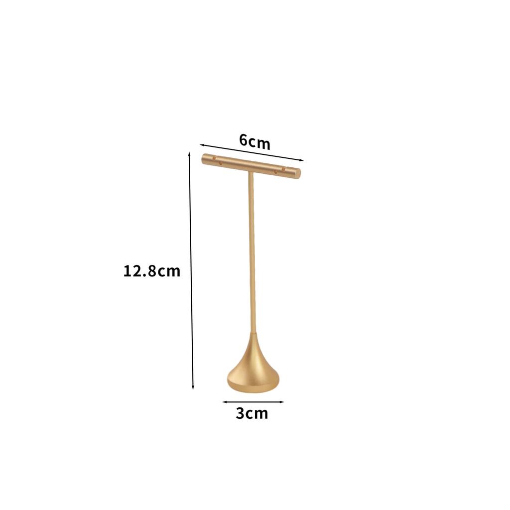 Metal T Bar Earring Display Stand for Shop Selling Stud Earrings Storage Holder Dangle Jewelry Ring Photography Organizer Hanger