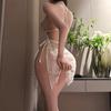 Ye Yu sexy perspective pajamas pure desire suspender lace flirting sexual interest free hollow temptation loungewear 