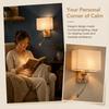 85-265V LED Wall Lamp with Rotary Switch Wall Lantern Fixture Nordic Style Sconce  Reading Nook