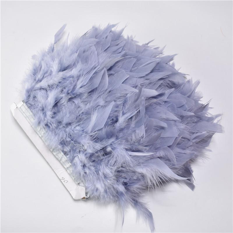 

1 ярд отделки из перьев индейки для рукоделия, материал для карнавального украшения, DIY, свадебные платья для вечеринок, принадлежности, костюм, перо 1yards