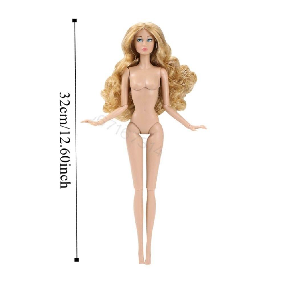 Centre-parted Curl 1/6 Doll Model Multi-skin Action Figure Body Supermodel Nude Doll Children Gift
