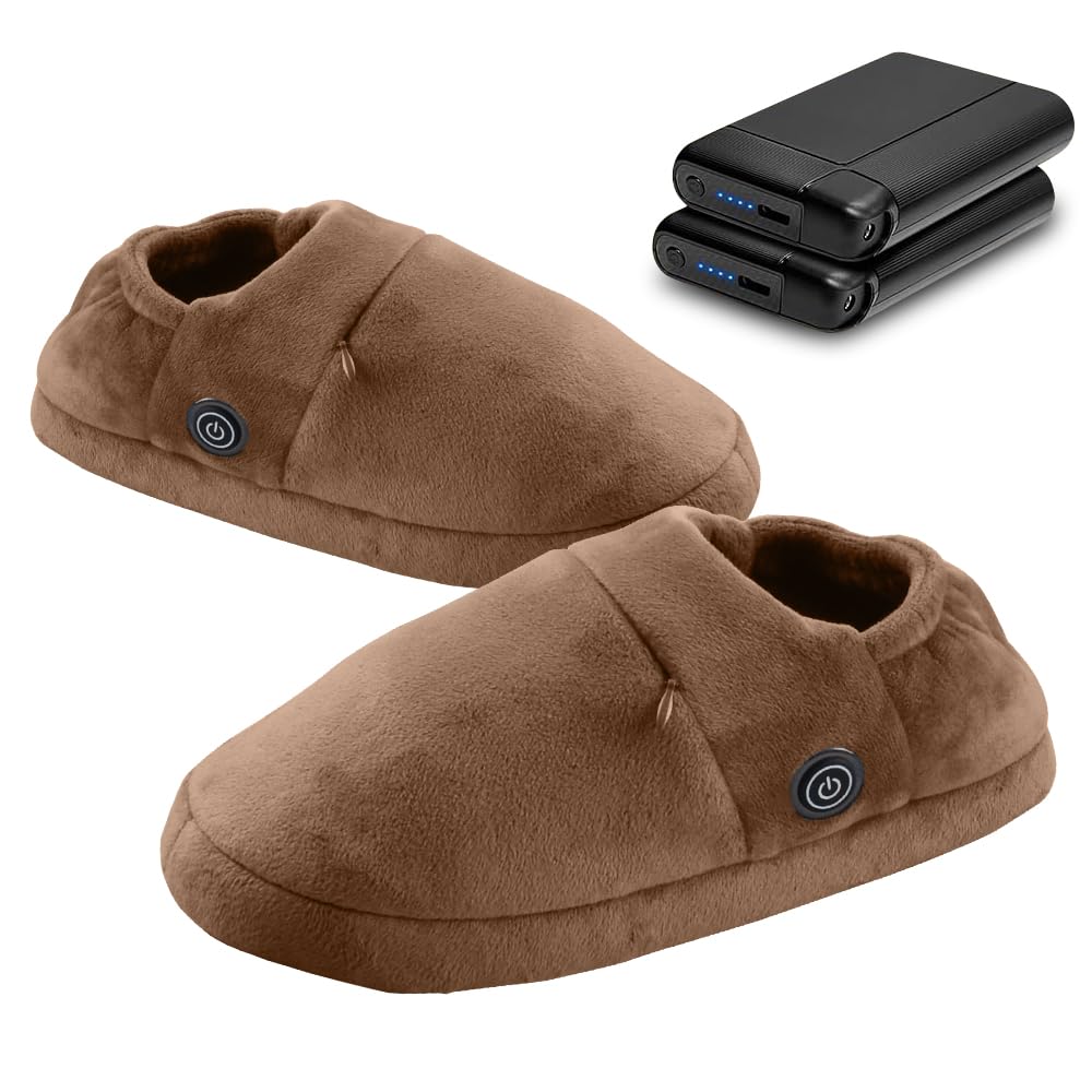 

Temperature Slippers Foot Warmer with 2 x 8000mAh NTC Overheat Fast Allows for Free 3 Temperature Electric Foot Cold Weather Indoor Japanese