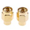 2Pcs 2W 6Ghz 50 Ohm Sma Male Rf Coaxial Termination Dummy Load Gold Plated Cap