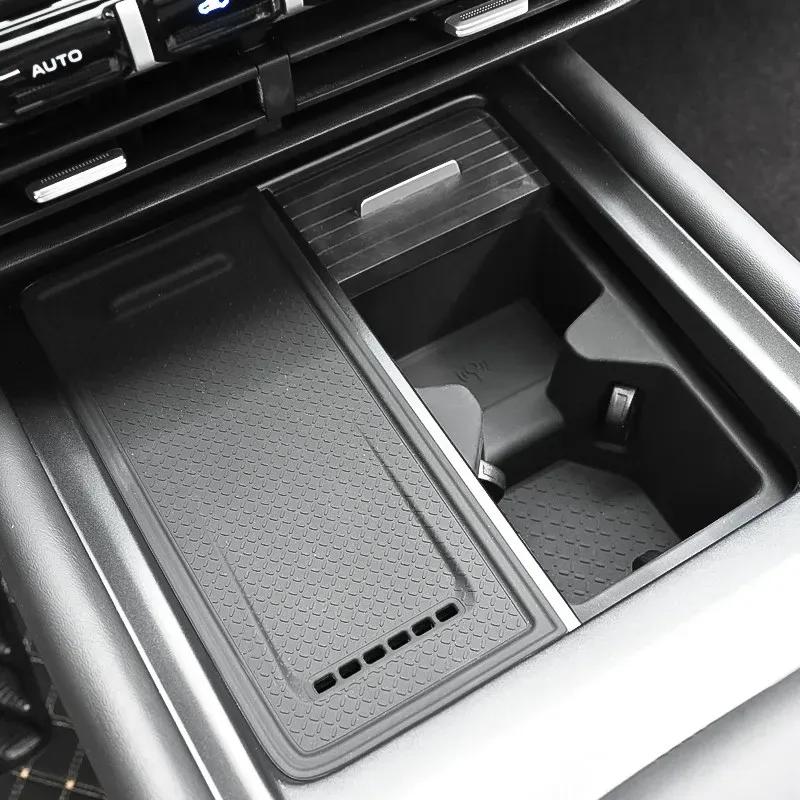 For Changan DEEPAL G318 Dedicated Water Cup Pad Central Control Wireless Charging Pad Silicone Anti Slip Mat Car Accessories