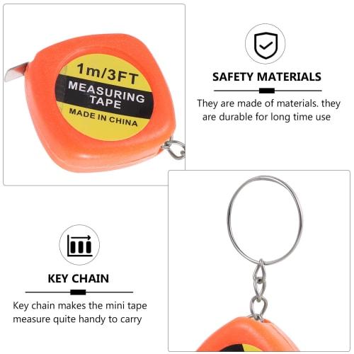 20 Pieces Tape Measure Keychains, Car Key Pendants, Tape Measure Keyrings, Mini Tape Measure Bag Charms, Tape Measure Keychains, Bag Pendants, Pocket