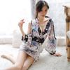 SHLYMP Yukata Sexy Cosplay Erotic Extremely Erotic Oiran Japanese Clothes Kimono Costume Lingerie Underwear Babydoll Pajamas Sleepwear Open Front