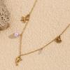 MamacitaSlay Popular Ocean Series Sea Mini Dolphin Starfish Scallop Pendant Thin Chain Necklace stainless steel women's jewelry