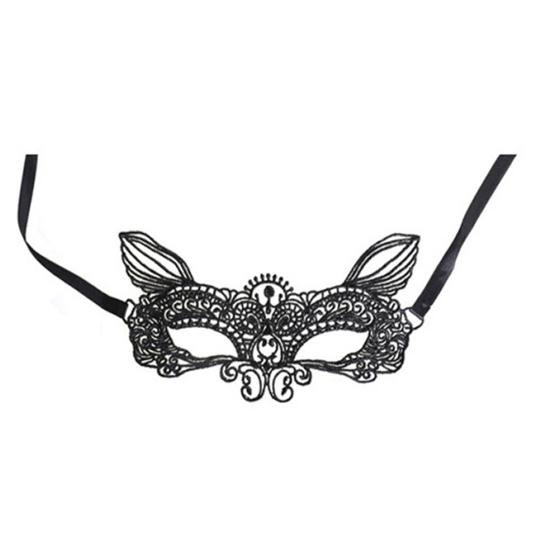 3-teilige Augenmaske aus Spitze, hohle Blume, Königin, Spinnen-Stil, Party, Date, Valentinstag, Tanz, angenehme Haut, freiliegende, geheimnisvolle Partymaske