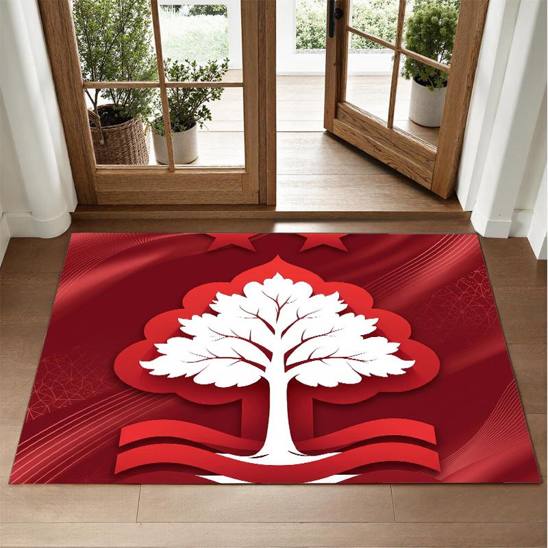 Nottingham Forest Design Kristall-Samt-Teppich Weich Dekorative Matte für Schlafzimmer Eingang