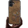 Carveit Magnetic Case for iPhone 16 Plus Case, Wood Artisan Engraved & Handmade Shell Inlaid, TPU Shockproof Cover, Compatible with MagSafe Wireless