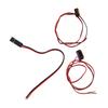 LED Toy Car Lights Remote Control Car Light Strip LED Marker Lights with Heat Shrink Tubing for RC Cars Orange