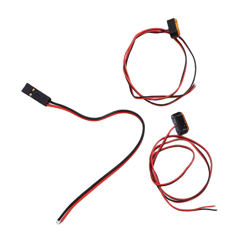 LED Toy Car Lights Remote Control Car Light Strip LED Marker Lights with Heat Shrink Tubing for RC Cars Orange