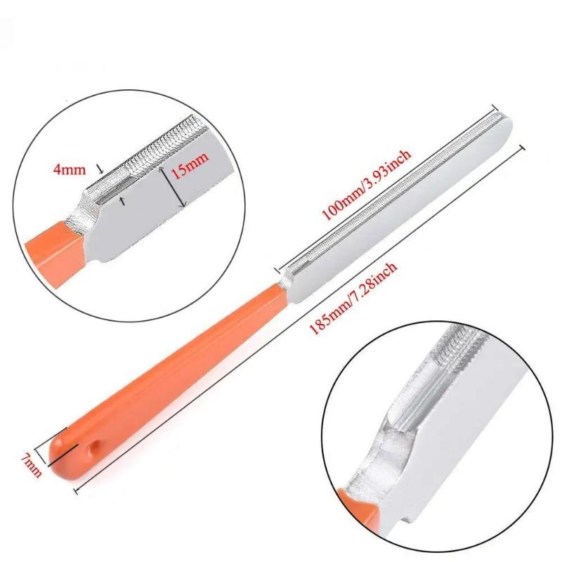 Miwayer Stainless Steel Fret Crowning File Guitar Fret Dressing Tool for Electric Acoustic Guitars Bass Mandolin Luthier File